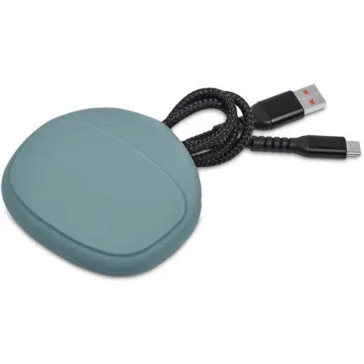 Altitude Fabbit Fast Charge USB-A to Type-C Charging Cable in Pouch Dusty Teal Pouch
